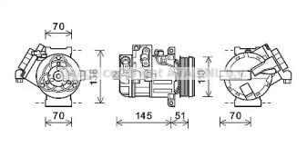 AVA QUALITY COOLING szk140 -  Компрессор, кондиционер